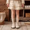 Zapatos de piel para niña de nuevo estilo, zapatos de princesa para niños, zapatos blancos de primavera para niña con suela blanda, zapatos negros elegantes para mujer