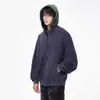 Cárdigan de Patchwork a Cuadros Falso de Dos Piezas para Hombre Sudadera con Capucha Nueva de Primavera Chaqueta Corta Holgada Venta al por Mayor Transfronteriza Entrega Rápida