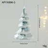 Adornos Colgantes Azules de Plástico Transfronterizos con Purpurina, Decoraciones para Ventana de Árbol de Navidad, Estrellas de Cinco Puntas, Copos de Nieve, Decoraciones de Dibujos Animados para Montaje de Escena