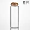 Frasco de vidro transparente de 37mm de diâmetro, rolha de madeira tipo baioneta, tubo transparente, frasco para chá perfumado, doce, sub-frasco, garrafa de desejos para jogar na água