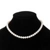 Collar de cuentas de vidrio apiladas multicapa, elegante, de lujo, ligero, con cadena de clavícula hecha a mano con perlas de imitación transfronterizas europeas y americanas para mujer