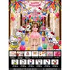 Decoración de Cumpleaños con Tablero KT de Hello Kitty, Set de Lluvia de Globos para Niños Bebés de 4 Años, Decoración de Escena de Fiesta de Gato KT de 5 Años