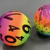 Pelota de Juguete de Dibujos Animados Arcoíris de PVC de 8.5 pulgadas, Balón de Voleibol Colorido Inflable Grande para Niños, Venta Caliente al Por Mayor en el Mercado Nocturno
