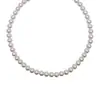 Collar de perlas de doble capa estilo retro francés para mujer, ligero, lujoso, de alta gama, con cadena para el cuello.