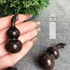 Peça de Punho Pequeno de Cabacinha de Sândalo Roxo, Chaveiro de Cabacinha de Brinquedo de Madeira, Joia Pingente de Cabacinha