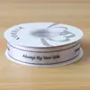 Cinta de poliéster con letras en inglés de 2,5 cm, venta al por mayor, para embalaje de regalos, ramos, tartas y más.