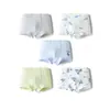 BalaoneBalabala Ropa Interior Infantil Tipo Algodón Calzones Tipo Boxeador para Niñas Pack de Cinco Pantalones Cortos de Cuatro Esquinas para Bebé