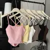 Camisola Hombre Algodón Diseño Lazo Dulce Deseo Ropa Interior con Almohadilla en el Pecho Ropa Exterior Verano Combinación Perfecta Ropa Interior Básica
