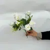 Ramo de Rosas Artificiales, Rosas de Múltiples Capas, Exhibición en Ventana del Hogar, Flores Falsas, Venta al por Mayor desde el Fabricante, Flores Artificiales para Arreglo de Escenas