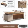 Mesa do chefe, mesa executiva moderna de luxo leve, mesa de computador de ponta, mesa grande simples, conjunto de mesa e cadeira de escritório