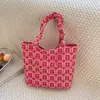 Bolsa de Lona Feminina Grande Capacidade 2026 Novo Estilo Versátil Ombro Único Bolsa de Noiva para Casamento Bolsa de Tecido Portátil Bolsa Tote para o Dia a Dia