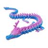 Ornamentos de Dragão Impressos em 3D com Juntas Móveis Dragão Chinês Celebridade da Internet Artesanato Criativo Modelo de Mesa Brinquedos Infantis Feitos à Mão