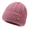 Nuevos Sombreros de Invierno para Mujeres de Mediana Edad y Mayores, Sombrero de Lana Cálido con Felpa para Abuela Señora Mayor, Sombrero de Punto Anti-Frío para Mamá