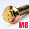 240 Piezas Pernos de Brida Hexagonales Externos de Alta Resistencia Color Zinc Anti-Aflojamiento Transfronterizos Juego de Tuercas y Tornillos M5M6M8