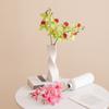 Flor artificial Phalaenopsis Shumen flor falsa flor de seda buquê de flor seca vaso decoração para sala de estar mesa de jantar varanda ornamentos