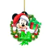 2024 novo lançamento de árvore de Natal transfronteiriço pingente decorativo de acrílico plano Mickey Mouse para retrovisor de carro