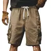 Shorts de Carga Retro Pesados Americanos para Hombre Verano 2025 Nuevos Ins de Moda Talla Grande Casual Pantalones de Cinco Puntos para Hombre