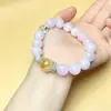 Pulsera de Kunzita y Citrino - Simple, Versátil, Moderna, Exquisita Pulsera para Mujer - Al por Mayor para Transmisiones en Vivo