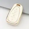 Adequado para Capa de Chave de Carro de 4 Botões Chevrolet Malibu XL Sail Equinox com Borda Dourada Tpu Venda Direta da Fábrica