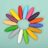 Crayón antiadherente para la mano infantil, bolígrafo de color lavable, 24 colores, traje de pintura para vacaciones, regalo, bolígrafo de color para manos no sucias, venta al por mayor