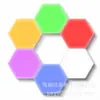 Luz de parede LED colorida com controle remoto de toque, luz de favo de mel, controle remoto colorido, luz quântica colorida para e-commerce transfronteiriço