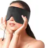 Mascarilla para Ojos, Sueño con Temperatura Ajustable, Capucha Cálida Suave Temporizada, Circunferencia de Cabeza Transpirable Ajustable, Calentamiento Eléctrico, Máscara para Ojos de Tres Velocidades con Bloqueo de Luz