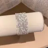 Conjunto de dez pulseiras simples e estilosas com diamantes coloridos de dopamina, pulseiras empilháveis da moda, joias de luxo leve de alta qualidade para mulheres