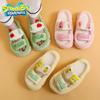Pantuflas de algodón para mujer Sponge Baby transpirables lindas para interior hogar antideslizantes cálidas suela suave pantuflas peludas otoño e invierno