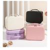 Bolsa de Maquillaje de Viaje, Bolsa de Almacenamiento de Gran Capacidad, Bolsa Portátil para Realzar la Belleza, Bolso de Cuero Multicapa Ligero para Cosméticos