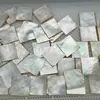 Piezas de Concha Grandes de Color Original Cuadradas de 3 cm Piezas Gruesas de Nácar Laca Tallada Láser Material para Bricolaje