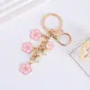 Nuevo Llavero de Perlas Flor de Cerezo Suave, Decoración de Alto Valor para Coche y Teléfono, Lindo Accesorio para Bolso, Pequeño Regalo para Niñas