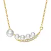 Collar de Perlas de Plata de Ley S925 Lujo Accesible Diseño de Nicho Nuevo Estilo Otoño e Invierno 2025 Cara Sonriente Simple y Elegante