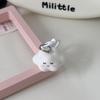 Chaveiro de nuvem fofo tridimensional Ins Coração de menina Pingente de nuvem blush fofo e macio Acessórios para presente de melhor amigo do casal