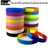 Wordless esportes pulseira de borracha luminosa adulto crianças impressão gravura laser cor impressão vidraçar pulseira de silicone de cor sólida