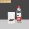 Bolsa de embalaje para snacks secos de piel de vaca blanca, ventana esmerilada, bolsa autosoportante con autocierre, bolsa selladora para frutos secos, se puede añadir LOGOTIPO