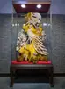 Fábrica de Esculturas em Madeira Esculturas em Raiz Ornamentos Estátua de Guanyin Maitreya Grande Guan Gong Dragão e Fênix de Ébano Figuras de Tuia de Taihang Artesanato para Sala de Estar