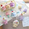 Dulce Pudín de Cereza Coreano Helado DIY Accesorios para el Cabello de Niños Ropa con Patrón de Helado Linda Accesorios