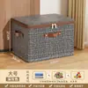 Cesta organizadora pequeña, elegante, con tapa abatible, hecha de tela Oxford, para organizar ropa y artículos del hogar