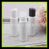 30ml Botella de plástico de hombro plano Qianqiu con tapa blanca Botella con tapa de dispensador para loción Botella para limpiador facial Botella de PET con tapa Qianqiu