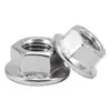 Tuerca de Brida de Acero Inoxidable 304 316 Hexagonal Antideslizante Antiaflojamiento Tornillo de Bloqueo Dentado con Arandela M3-M20 Dongming