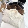 Invierno 2024 nuevo 200 kg chica gordita moda cuello alto largo algodón acolchado talla extra grande abrigo cálido para mujer 5463