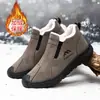 Nuevos zapatos casuales deportivos de otoño para hombre con aumento interno de altura, zapatos de talla grande para hombre, zapatos slip-on de caña alta con suela blanda para hombres de mediana edad y ancianos