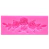 Molde de silicona con forma de 4 rosas, molde para pastel de rosas, herramienta para hornear pasteles de chocolate y azúcar