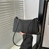 Bolsa de Axila com Textura Trançada de Alto Valor Estilo Coreano Feminina Chegada Nova Verão 2026 Elegante Bolsa de Ombro Bolsa Baguette para o Dia a Dia