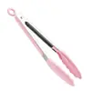 Pinza de acero inoxidable para alimentos, cocina, barbacoa, frituras, filetes, pinza especial, pinza de silicona antiadherente resistente a altas temperaturas.