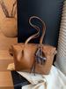 Bolso Retro Maillard de Gran Capacidad Transfronterizo Otoño e Invierno para Mujer 2026 Nuevo Bolso de Hombro de Moda Bolso Tote de Mano