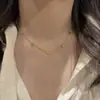 2025 Nuevo Collar Arcoíris Ou Ruofeng para Mujer Verano Dulce Diamante Brillante Dopamina Colgante Cadena Avanzada para Clavícula