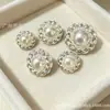 Botões de liga para costura à mão, adequados para jaquetas, camisas e roupas, com design estilo Chanel