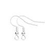 Ganchos para Orejas de Plata de Ley 925 15mm Hallazgos de Joyería para Pendientes DIY Materiales Ganchos para Orejas Electrochapados con Resorte Venta al por Mayor 20mm