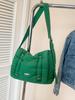 Bolso Cruzado de Mensajero Nuevo de Verano de Nicho con Gran Capacidad, Nuevo Estilo Dulce y Picante 2026 Bolso de Hombro Cruzado con Cierre de Cordón y Solapa Plisada